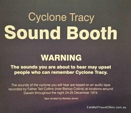Cyclone Tracy sound booth